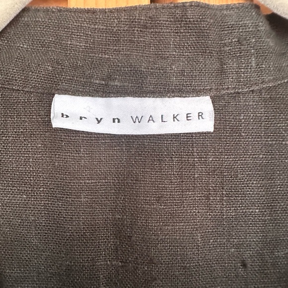bryn Walker Linen Open-Front Vest - Picture 3 of 4